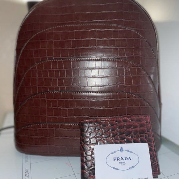 Faux leather backpack main image 7